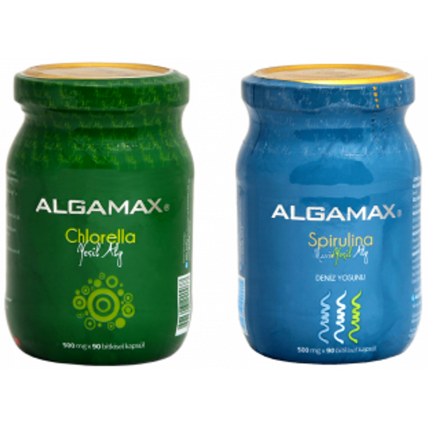 Algamax Spirulina +  Chlorella Yosun Besin Takviyesi